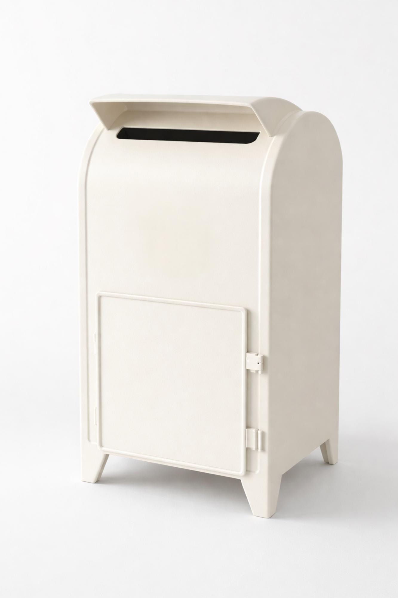 Wedding Card Mailbox – Plain Beige Hand-Painted Envelope Holder, Wedding Reception Décor